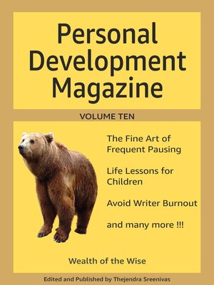 cover image of Personal Development Magazine--Volume Ten